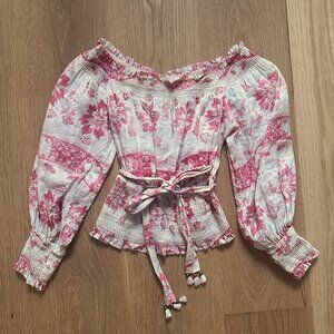 Zimmerman "Bayou" Off the Shoulder Top, size XS / 0